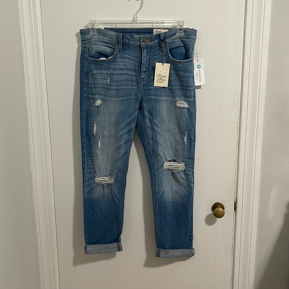 Size 12 torn jeans. Stitch fix